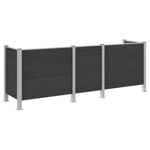 vidaXL Hullad&eacute;k Gyűjtő Ker&iacute;t&eacute;s Sz&uuml;rke 315 x 85 x 115 cm