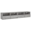 vidaXL 2 db sz&uuml;rke sonoma szerelt fa fali TV-szekr&eacute;ny 80 x 30 x 30 cm