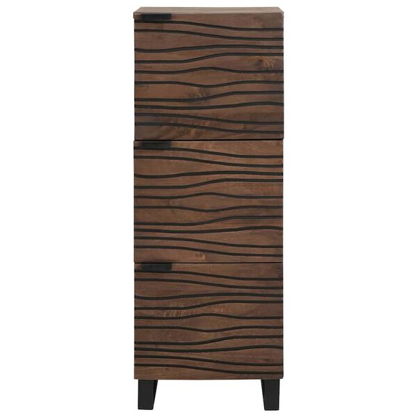 vidaXL Highboard Barna 40 x 33 x 110 cm t&ouml;m&ouml;r mang&oacute;fa