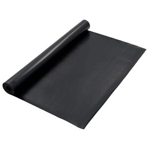vidaXL Padl&oacute; Szőnyeg Fekete 1,2 x 5 m Gumi