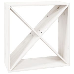 vidaXL feh&eacute;r t&ouml;m&ouml;r fenyőfa borszekr&eacute;ny 62 x 25 x 62 cm