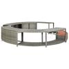 vidaXL sz&uuml;rke polyrattan jakuzzi-keret