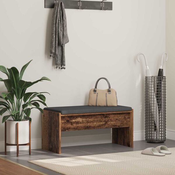 vidaXL Előt&eacute;r pad p&aacute;rn&aacute;val &Ouml;reg fa 83 x 38 x 40 cm