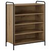 vidaXL Cipőszekr&eacute;ny 76 x 36,5 x 93 cm Szerelt Fa K&eacute;zműves T&ouml;lgy