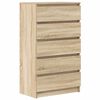 vidaXL sonoma t&ouml;lgy sz&iacute;nű szerelt fa fi&oacute;kos szekr&eacute;ny 60 x 36 x 103 cm