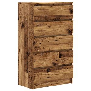 vidaXL antik fa sz&iacute;nű szerelt fa fi&oacute;kos szekr&eacute;ny 60 x 36 x 103 cm