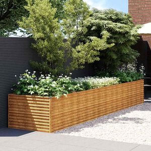 vidaXL corten ac&eacute;l kerti magas&aacute;gy&aacute;s 479x100x69 cm