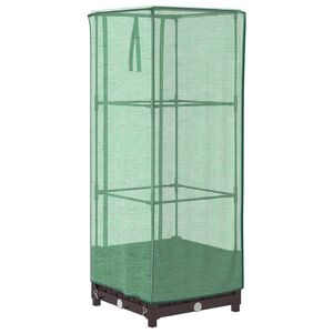 vidaXL rattan megjelen&eacute;sű magas&aacute;gy&aacute;s melegh&aacute;ztakar&oacute;val 40x40x123 cm