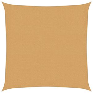 vidaXL homoksz&iacute;nű n&eacute;gyzet alak&uacute; HDPE napvitorla 160 g/m&sup2; 2,5 x 2,5 m