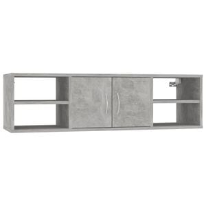 vidaXL betonsz&uuml;rke szerelt fa fali polc 102 x 30 x 29 cm