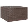 vidaXL 4-r&eacute;szes barna polyrattan kerti b&uacute;torszett p&aacute;rn&aacute;kkal