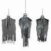 vidaXL Halloween F&uuml;ggő Szellem 3 db Fekete 66 x 110 cm Poli&eacute;szter