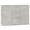 vidaXL betonsz&uuml;rke szerelt fa t&aacute;lal&oacute;szekr&eacute;ny 91x29,5x65 cm