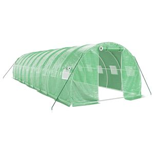 vidaXL z&ouml;ld ac&eacute;lv&aacute;zas melegh&aacute;z 30 m&sup2; 10 x 3 x 2 m