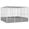 vidaXL sz&uuml;rke horganyzott ac&eacute;l mad&aacute;rketrec 302,5x324,5x211,5 cm