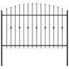vidaXL T&uuml;sk&eacute;s ker&iacute;t&eacute;s ASTEN 200 x 166 cm Porsz&oacute;rt ac&eacute;l Fekete