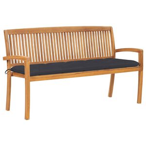 vidaXL t&ouml;m&ouml;r t&iacute;kfa rak&aacute;solhat&oacute; kerti pad p&aacute;rn&aacute;val 159 cm