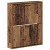 vidaXL Fali Cipőtart&oacute; HAARLEM 71 x 17 x 86 cm Szerelt Fa Antik Fa
