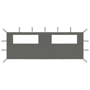 vidaXL antracitsz&uuml;rke ablakos pavilonfal 6 x 2 m