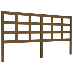 vidaXL m&eacute;zbarna t&ouml;m&ouml;r fenyőfa &aacute;gyfejt&aacute;mla 185,5x4x100 cm