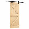 vidaXL Cs&uacute;sz&oacute; ajt&oacute; Term&eacute;szetes &eacute;s Fekete 85 x 210 cm Szil&aacute;rd Fenyőfa
