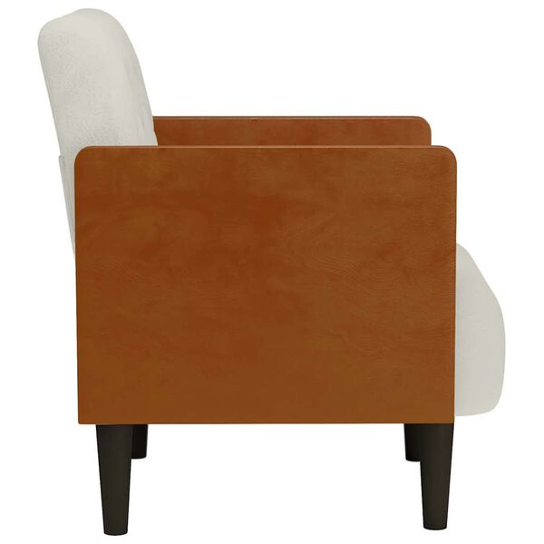 vidaXL kr&eacute;m b&aacute;rsony kanap&eacute;sz&eacute;k karf&aacute;s sz&eacute;k 55 cm