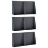vidaXL T&aacute;mfal 6 db 40 x 12 x 40 cm Ac&eacute;l Antracitsz&uuml;rke