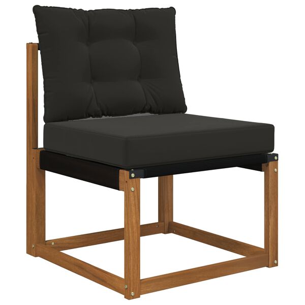 vidaXL K&uuml;lt&eacute;ri kanap&eacute; p&aacute;rna 2 pcs Fekete Poli&eacute;szter