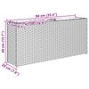 vidaXL 2 db barna polyrattan kerti &uuml;ltetől&aacute;da 2 cser&eacute;ppel 90x20x40 cm