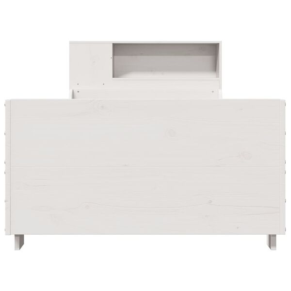 vidaXL feh&eacute;r t&ouml;m&ouml;r fenyőfa &aacute;gy matrac n&eacute;lk&uuml;l 100 x 200 cm