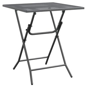 vidaXL antracitsz&uuml;rke expand&aacute;lt f&eacute;m h&aacute;l&oacute;s kerti asztal 60 x 60 x 72 cm