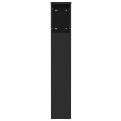 vidaXL fekete áthidaló szekrény 120 x 18,5 x 102,5 cm