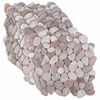 vidaXL Kavics csempe Beige &eacute;s vil&aacute;gos r&oacute;zsasz&iacute;n 30 x 30 cm