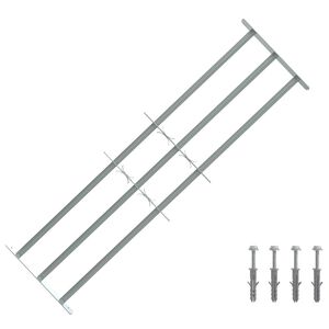 vidaXL Ablakokhoz k&eacute;sz&uuml;lt biztons&aacute;gi r&aacute;cs, 3 keresztl&eacute;ccel 3 pcs