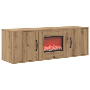 vidaXL Elektromos kandall&oacute; K&eacute;zműves T&ouml;lgy 110 x 30 x 36,5 cm