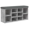 vidaXL betonsz&uuml;rke szerelt fa cipőt&aacute;rol&oacute; pad 102 x 32 x 50 cm