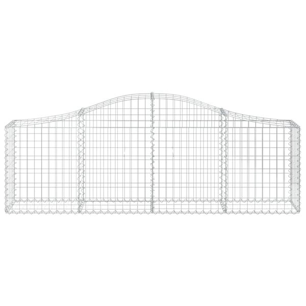 vidaXL 40 db &iacute;ves horganyzott vas gabion kos&aacute;r 200x30x60/80 cm