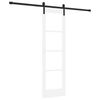 vidaXL Cs&uacute;sz&oacute; ajt&oacute; ORKDAL Feh&eacute;r 61 x 198,5 cm T&ouml;m&ouml;r fenyőfa &eacute;s &uuml;veg