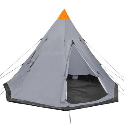 vidaXL 4 személyes szürke sátor