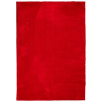 vidaXL HUARTE piros rövid szálú puha és mosható szőnyeg 140 x 200 cm
