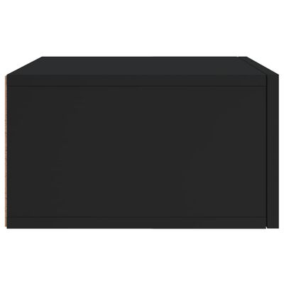 vidaXL 2 db fekete falra szerelhető éjjeliszekrény 35x35x20 cm