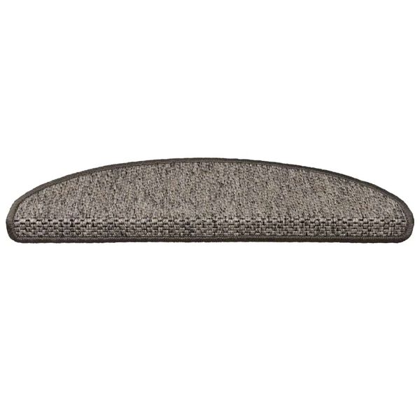 vidaXL 15 db szizál hatású barna bézs öntapadó lépcsőszőnyeg 65x21x4cm