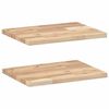 vidaXL 2 db kezeletlen t&ouml;m&ouml;r ak&aacute;cfa f&uuml;ggőpolc 40 x 30 x 2 cm