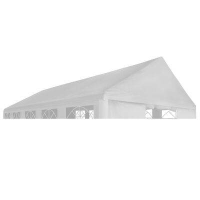 vidaXL fehér rendezvénysátor tető 5 x 10 m