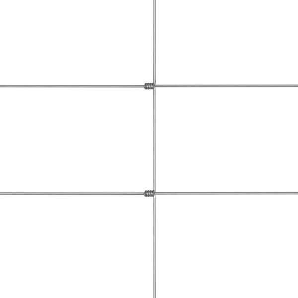 vidaXL ezüstszínű horganyzott acél kerti kerítés 50 x 1,6 m