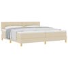 vidaXL Boxrug&oacute;s &aacute;gy p&aacute;rn&aacute;val fejt&aacute;ml&aacute;val Kr&eacute;m 200 x 200 cm sz&ouml;vet