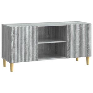 vidaXL TV szekr&eacute;ny 102 x 34,5 x 50 cm Sz&uuml;rke Sonoma Szerelt Fa