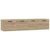 vidaXL 2 db sonoma t&ouml;lgy sz&iacute;nű szerelt fa faliszekr&eacute;ny 60x36,5x35 cm