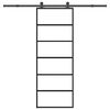 vidaXL ESG &uuml;veg &eacute;s alum&iacute;nium tol&oacute;ajt&oacute; f&eacute;mszerelv&eacute;ny-szettel 76x205 cm