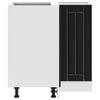 vidaXL Konyhai sarok als&oacute; szekr&eacute;ny Lucca fekete szerelt fa